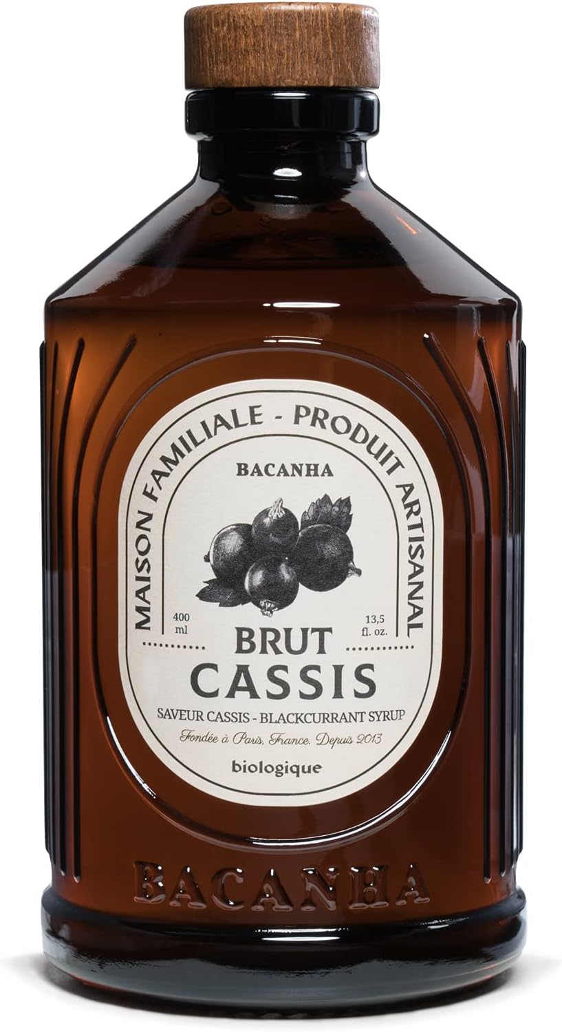 Sirop bacanha Cassis Brut - Biologique - 400ml