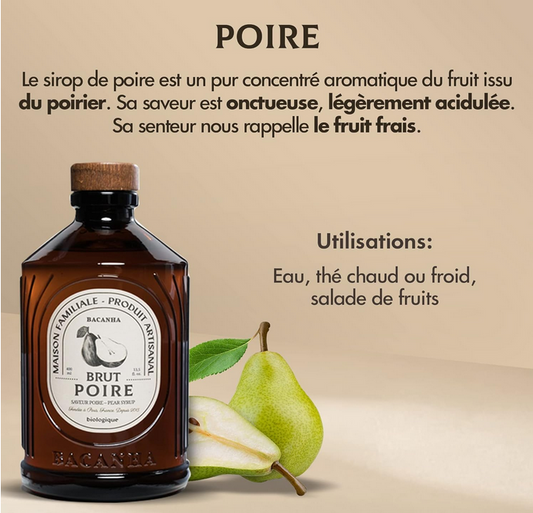 bacanha sirop poire