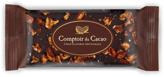Mini Tablette noire Pecan Caramelisee 40g