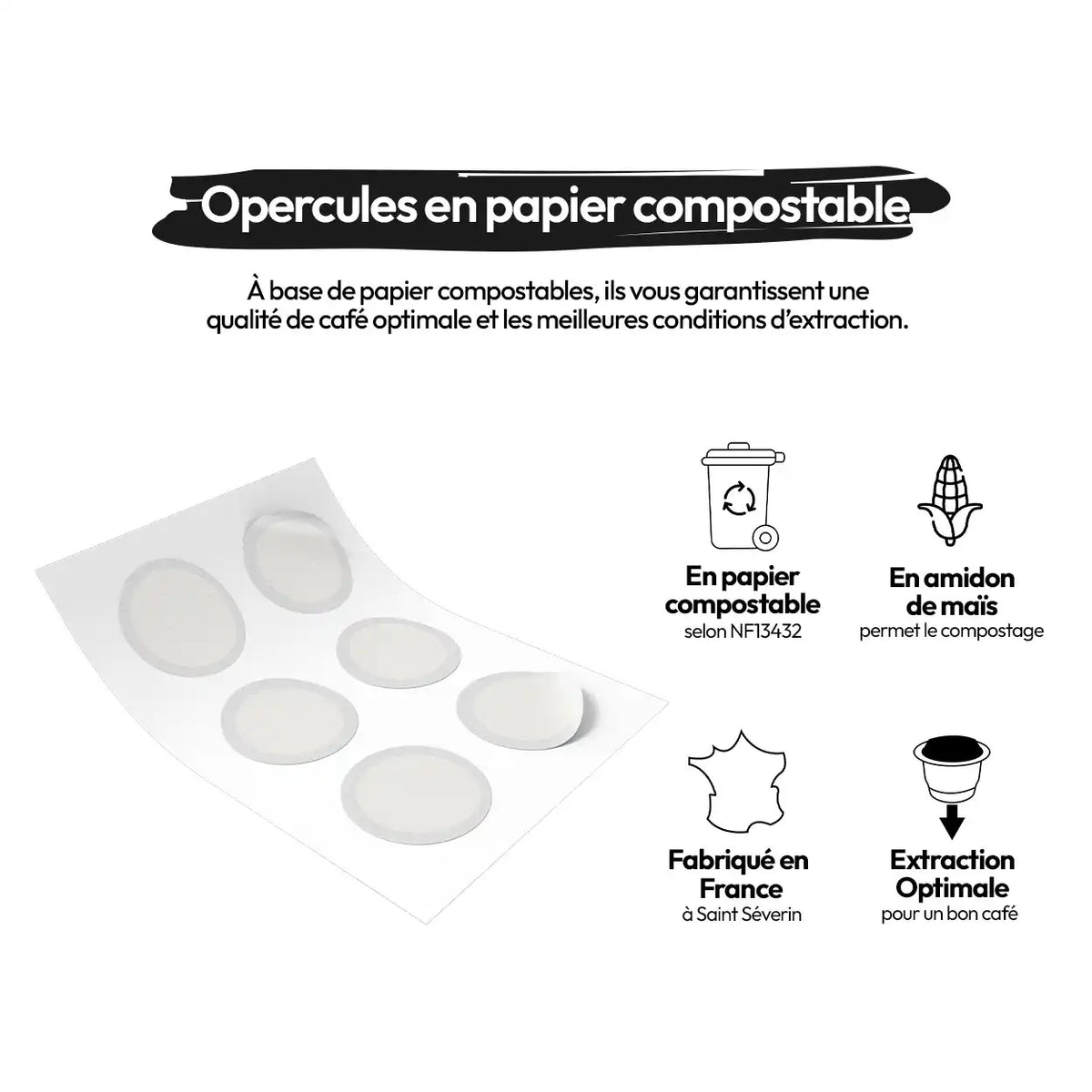 Opercules capsules Caps me, capsules réutilisable compatibles nespresso