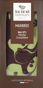 Tablette chocolat&nbsp;Noir 67% marbrée Menthe croustillant