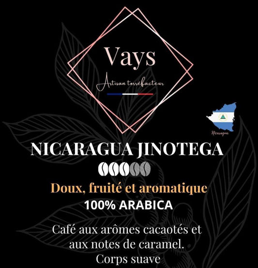 café jinotega nicaragua en grains ou moulu
