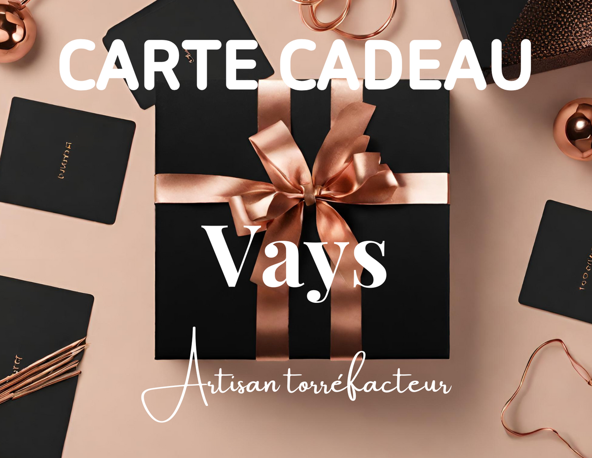 Carte cadeau café vays artisan torréfacteur 