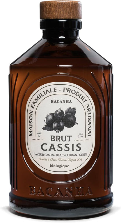 Sirop bacanha Cassis Brut - Biologique - 400ml 