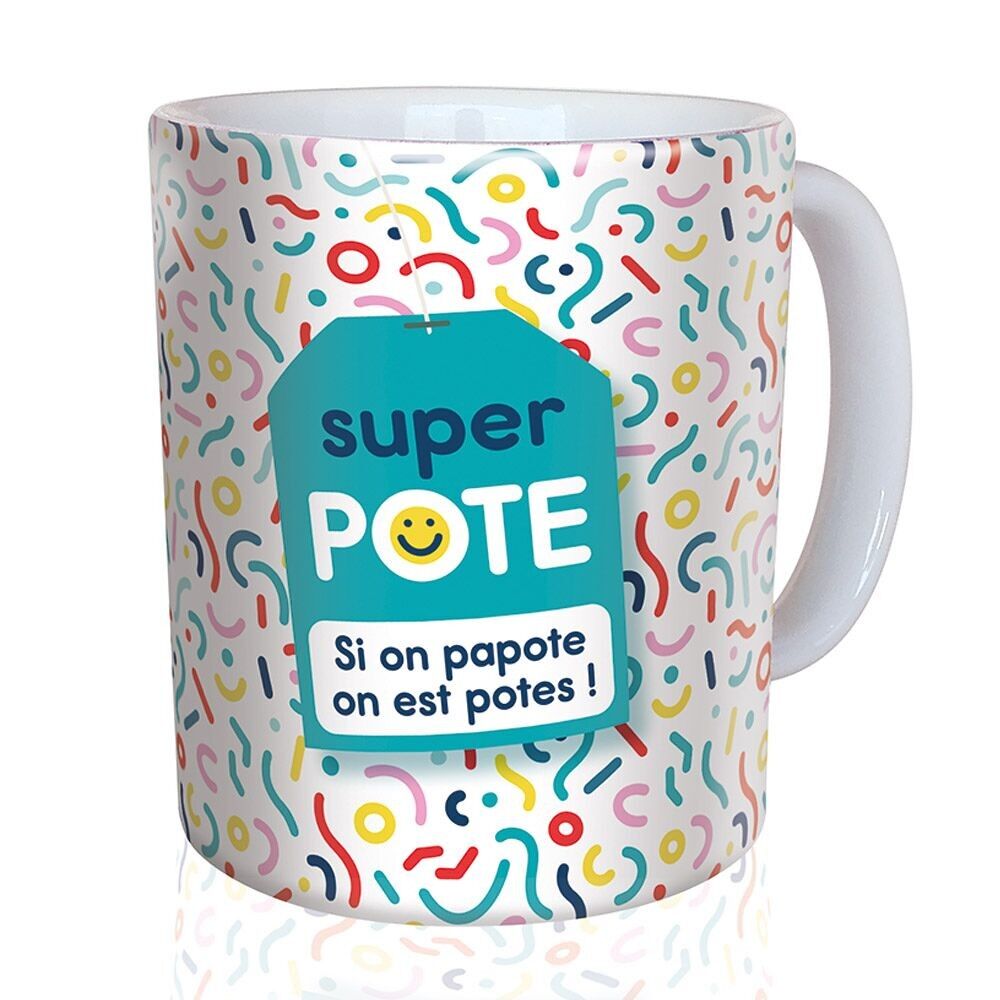tasse mug puce et nino "super pote"