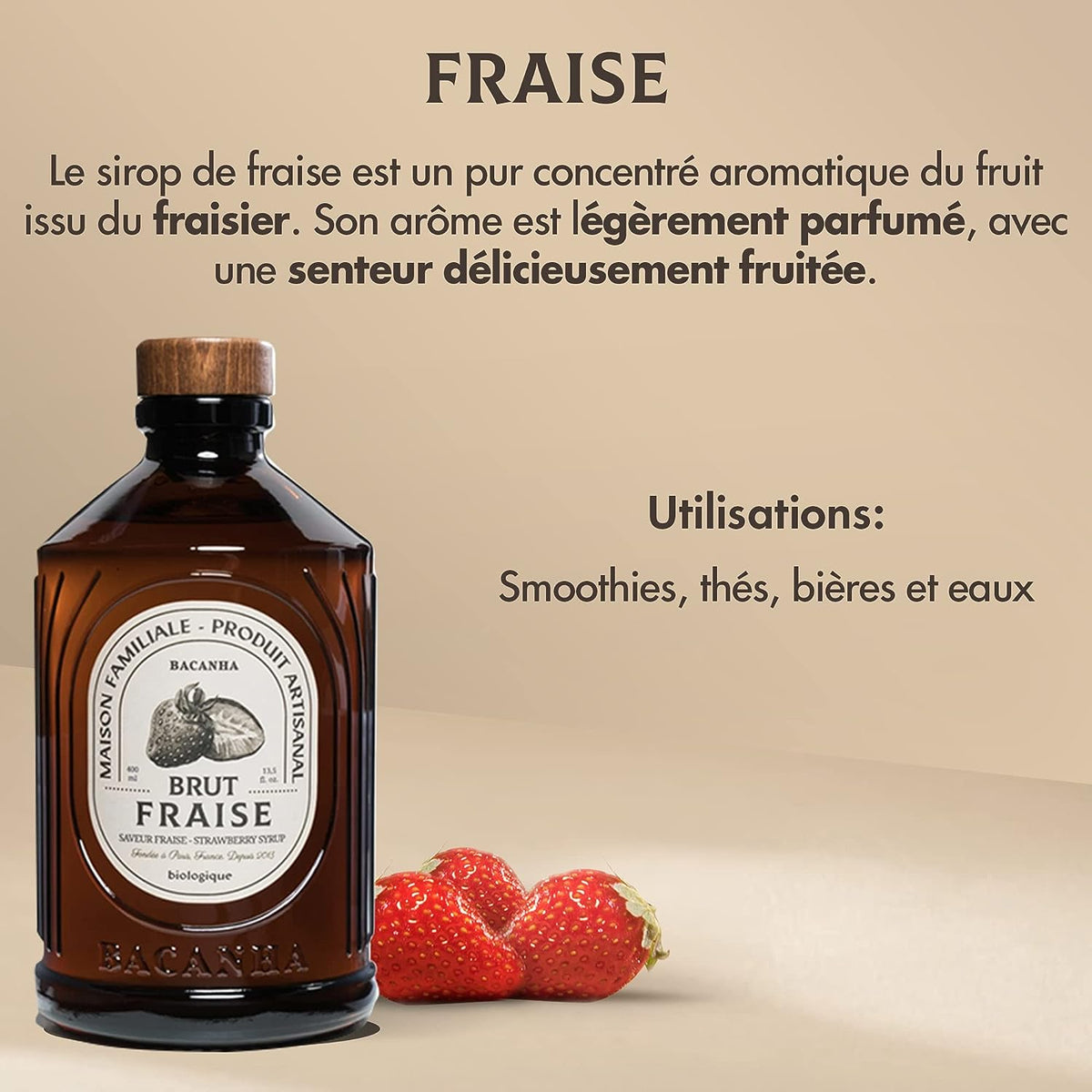 Sirop bacanha Fraise 